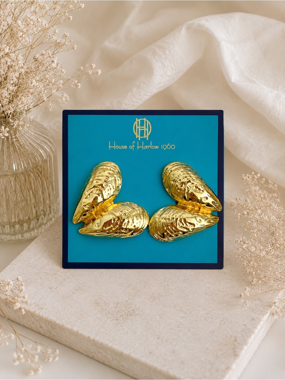 House of Harlow 1960 Gold Statement Earrings ✨